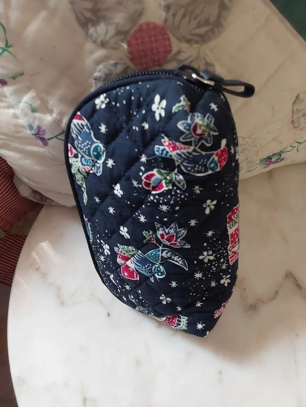 Vintage Vera Bradley Halloween Owls Bag, 2018 Quilted Cotton Cosmetics Case